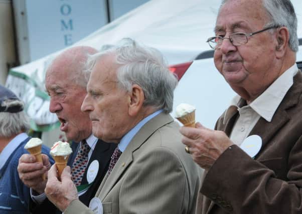 Ice-cream trio at the Clogher Valley Show.