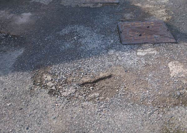 A section of road in Lindara Park which is causing problems for local residents. INLT-32-720-con