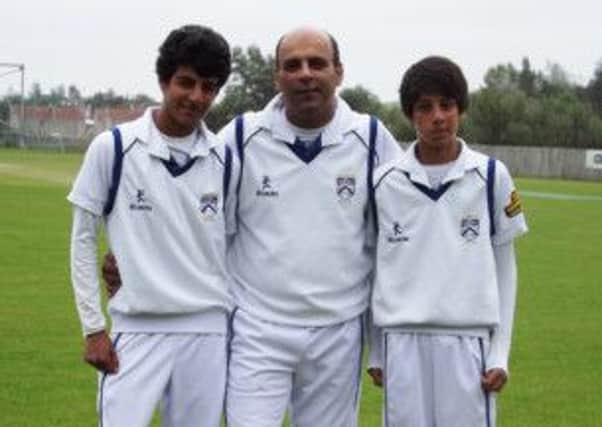 Brothers, Varun and Rishi Chopra, pictured here with their dad Vishal, who will be playing for the  Ireland Under15 and Ulster Schools teams this week. (S)
