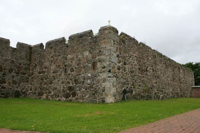 Carrick's historic walls at Joymount. INCT 32-065-tc