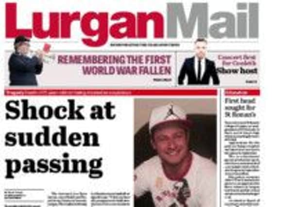 Lurgan Mail front page August 7, 2014.