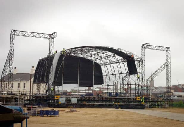A large stage will be erected at Ebrington Square for the MTV event, following on from other major musical events as One Big Weekend (pictured) Clipper Homecoming Festival, Music City and Peace One Day over the past two years.