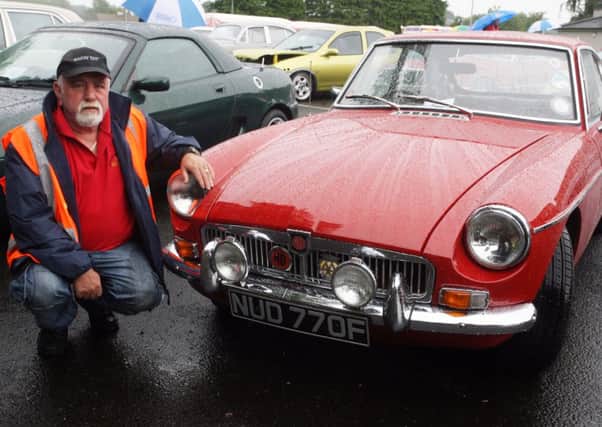 Robin Henry with his 1966 MG at the Broughshane Festival of Motor Sport. INBT32-244AC