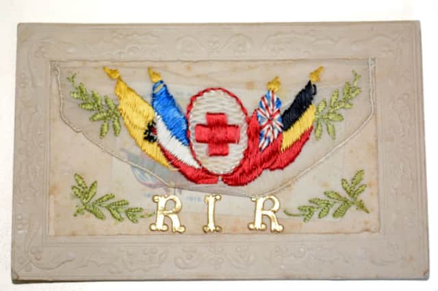 The front of the card which was sent in 1915. INCT 33-118-GR