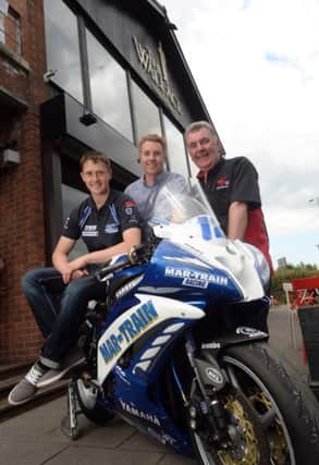 Banbridge pub group completes all star partner line up for Metzeler Ulster Grand Prix. 


Pictured outside The Wallace Gastro Pub and Restaurant in Lisburn is racer Dean Harrison, Phil Patterson, Director of Fortuna Inns and Robert Graham, Chairman of the Dundrod & District Motorcycle Club.