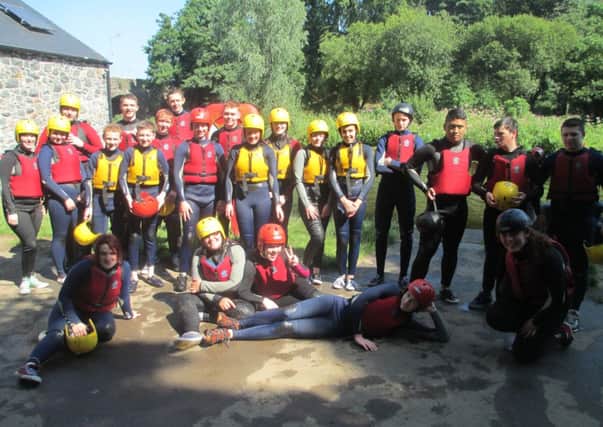 Young people who enjoyed water-based activities on the REACH Across Summer Scheme.