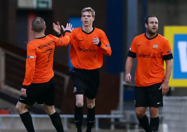 Rhys Marshall - set Glenavon on the way to victory at Warrenpoint.