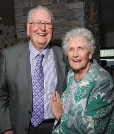 Pictured on their Diamond Wedding anniversary is Fred Wilson and his wife Minnie. Fred, from Moneymore, married his sweetheart from neighbouring Tobermore at a service in Tobermore Presbyterian Church. The couple, who have two daughters, celebrated their diamond anniversary with a meal out with family and friends at Moe's Grill, Castledawson. Fred, who served with the RAF, was postmaster in Moneymore for over sixteen years.