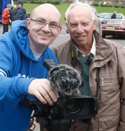 Paul Quinn Chairman and Sam Rea pictured at the Marconi Radio Group Tractor and Car Run on Saturday in Ballycastle in aid of MD. PICTURE KEVIN MCAULEY PHOTOGRAPHY MULTIMEDIA