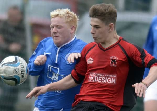 Banbridge Rangers are out of the Bob Radcliffe Cup but have been handed a bye in the Irish Cup after Draperstown Celtic withdrew from the competition. Pic: Edward Byrne Photography INBL17-214EB