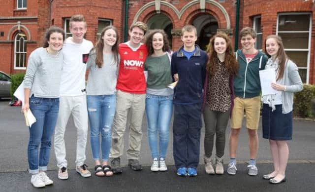 Students at Friends who achieved ten A* grades in their GCSE results. US1435-503cd  Picture: Cliff Donaldson