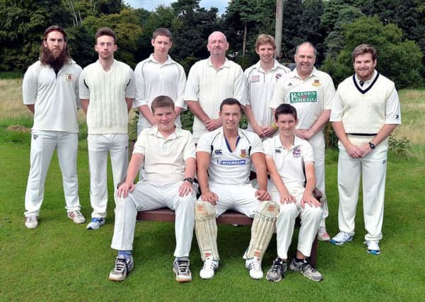 Ballymena Third XI cricket team pictured before Saturday's match against Cooke Collegians at Eaton Park. INBT 35-906H