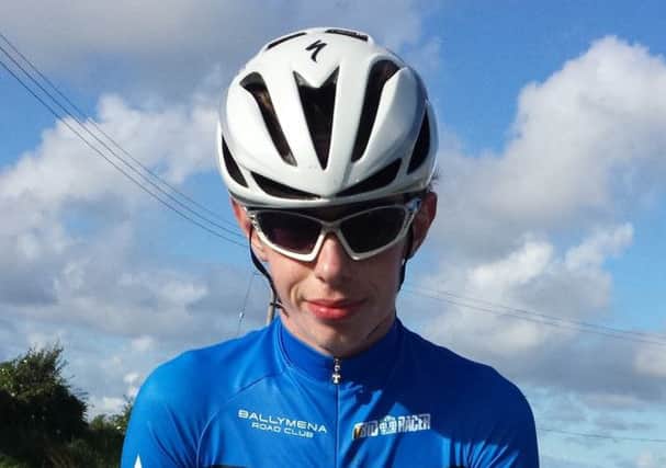 Ballymena Road Club's Breandan McCavana who was sixth in the National cycling championship time trial.