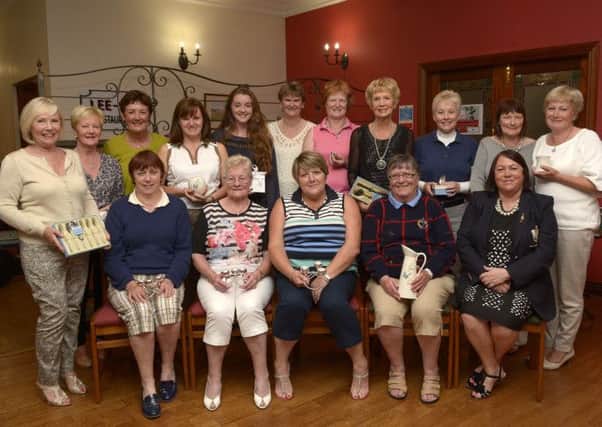 Lady Captain Denise McBrien pictured with the prizewinners from Lady Captain's Day Competition © Edward Byrne Photography INBL1434-290EB