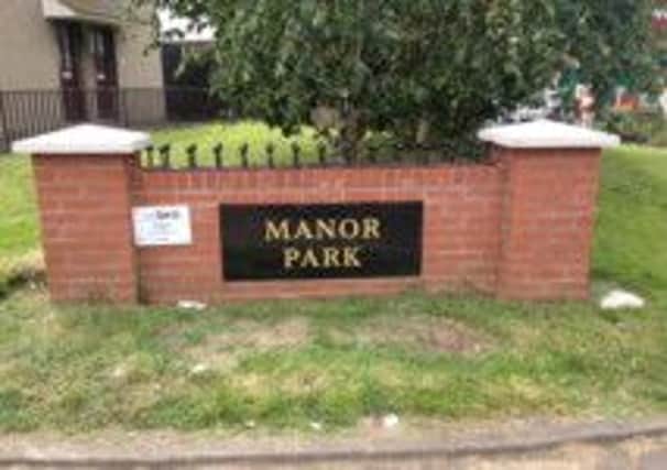 The new entrance of Manor Park.