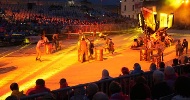 The opening scene of the Walled City Tattoo on Wednesday night at Ebrington Square. INLS3514MC016