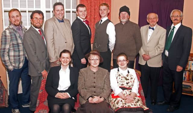 Agatha Christie's murder mystery 'And Then There Were  None' comes to the Braid later this month. Cast; Back row; Danny Brown, Alex Murphy, Gary Marrs, Micheal Grey, Mark McIlhagga, Clifford Duncan, Jimmy Murray, Bob Margrain Front row; Christine Clarke, Jenny McCarley, Joanne Holmes.