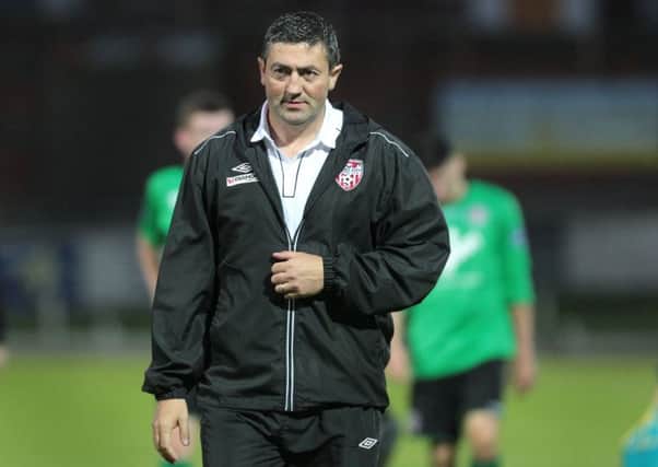Derry City manager Peter Hutton. Picture by Margaret McLaughlin.