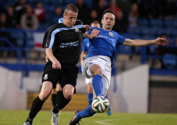 Ballymena United skipper Allan Jenkins was red-carded in Friday night's defeat by Glenavon, Picture: Press Eye.