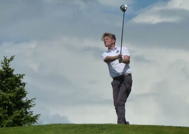 Rockmount Junior Captain Conor Montgomery in action as he posted the best gross score in Saturday's competition.