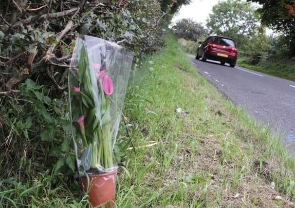 The scene of a fatal accident near Armoy where 94-year-old Robert Robinson was killed outside his home on the Drones Road. PICTURE STEVEN MCAULEY. INBM37-14 KMA
