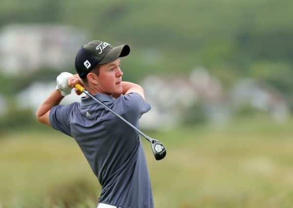 John-Ross Galbraith finished with a share of 56th place at the Northern Ireland Open Challenge. Photo: Presseye.