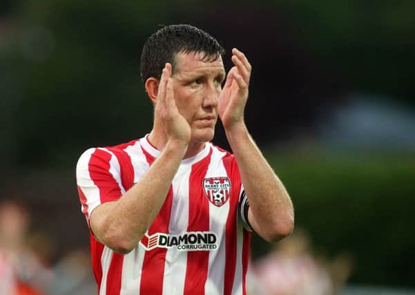 Former Derry City defender Cliff Byrne, doesn't look like he's heading to Windsor Park. Picture by Lorcan Doherty/Presseye.com