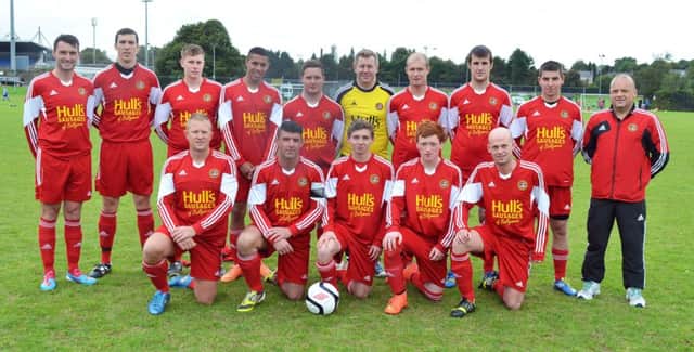 Carniny Amateurs FC pictured before their first game in the Amateur League on Saturday. INBT 37-999H
