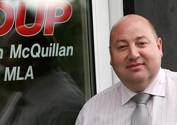 Coleraine Feature
Adrian McQuillan DUP.
see story Colin O'Carroll
Pic Gavan Caldwell