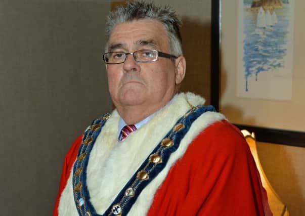 The Mayor of Carrickfergus, Alderman Charles Johnston. INCT 23-028-PSB