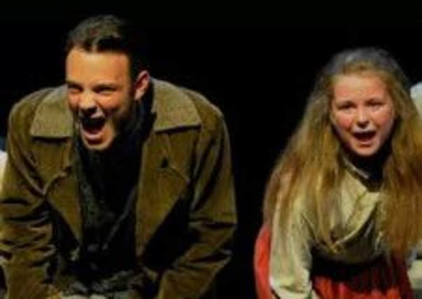 Holly (right) in 'The Ragged Child'.
