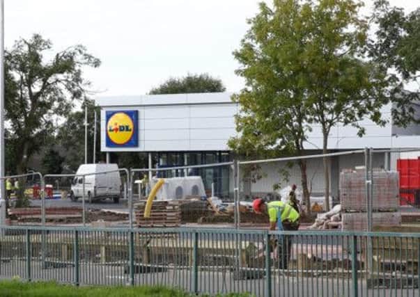 Work continues on Lisburn's new Lidl store. US1437-544cd  Picture: Cliff Donaldson