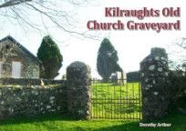 Kilraughts Churchyard bookcover. INBM38-14S