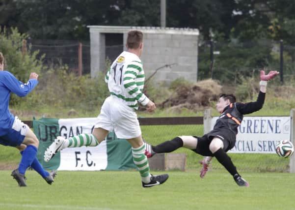 Lurgan Celtic on the way to victory.