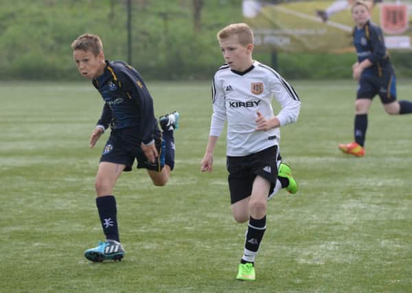 Nicohlas Mulholland scored a hat-trick for Carrick Colts U13s on Saturday.