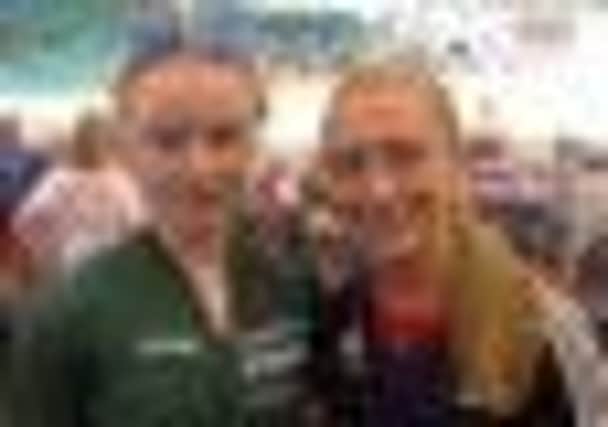 Shenna with Olympic and world  track champion Laura Trott.