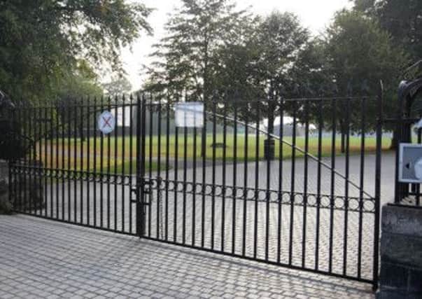 The gates at Wallace Park. US1438-538cd  Picture: Cliff Donaldson