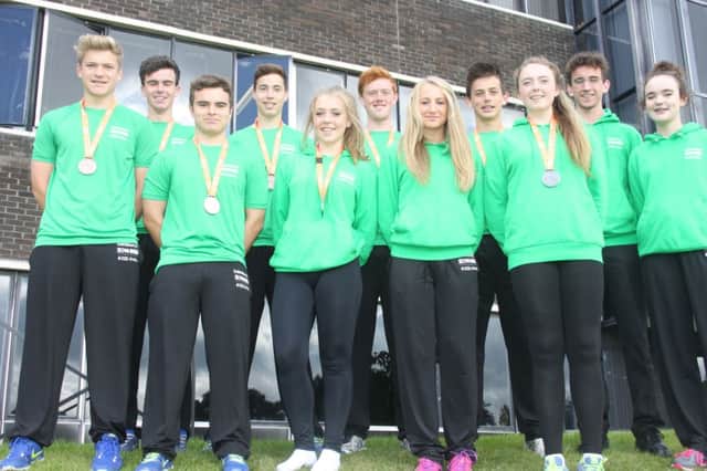 Wallace High School pupils who represented Northern Ireland at the recent UK School Games in Manchester.