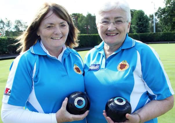Ladies Pairs final winners at Ballymena Bowling Club were Eva Ferguson and Jean Rainey. INBT 38-913H