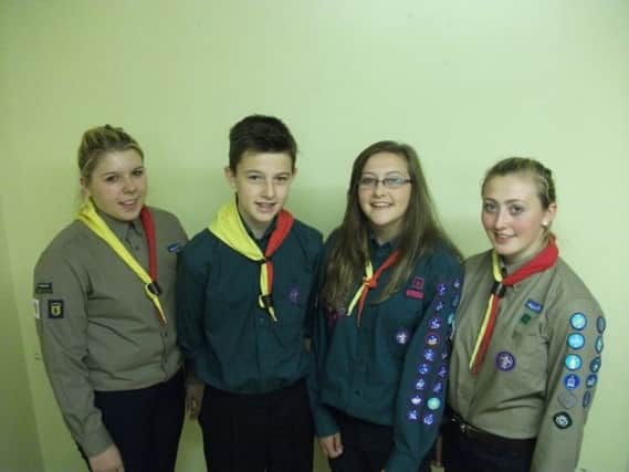 Four members of 1st  Islandmagee have gained the highest award available for Scouts in their age range.  INCT 39-745-CON