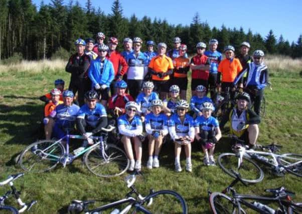 Ballymena Road Club Fun Tour cyclists pictured at Killalane during Saturday's tour.
