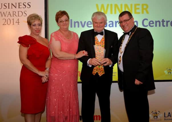 Winner of the Best Retailer at the 2014 Larne Business Awards went to Inver Garden Centre. INLT 39-151-GR