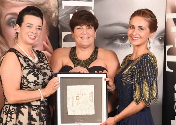 Shelley Gault (left) and Laura Neal (right) from 18 Dental, winner of the Cosmetic Practice/Clinic of the Year, with award sponsor Naomi Holmans (centre) Roamer Holistic Health & Beauty Clinic at the glittering Ulster Tatler Awards at Belfast City Hall. This was the seventh year for the awards that were created by Northern Irelands longest-running glossy magazine, Ulster Tatler, to recognise and celebrate the people and businesses of Northern Ireland that have lit up its pages since 1966.