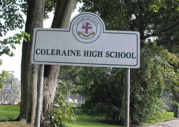 Coleraine High School.MARK JAMIESON