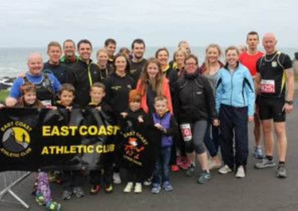 The East Coast Athletic Club contingent at Saturday's Causeway Coast events. INLT 40-903-CON