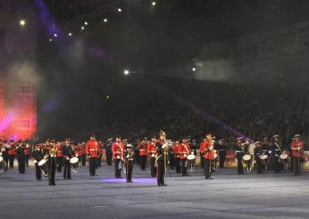 Massed Flute Bands: 
Ballylone Flute Band, Cahard Flute Band, Churchill Flute Band and Hunter Moore Memorial Flute Band pictured performing at the Belfast Tattoo on Friday 5th September.