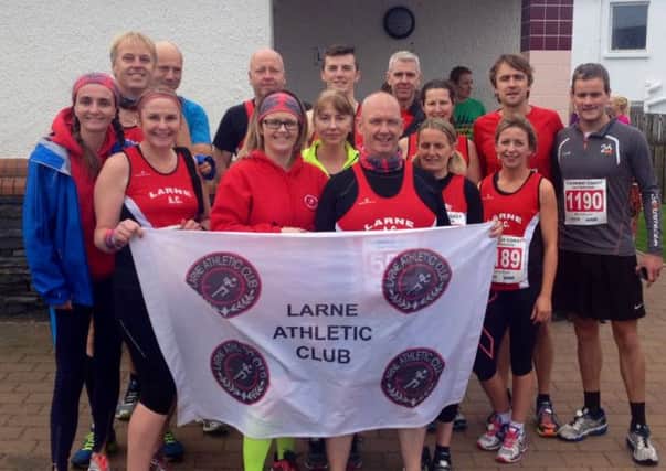 Members of Larne AC at the Causeway races. INLT 40-904-CON