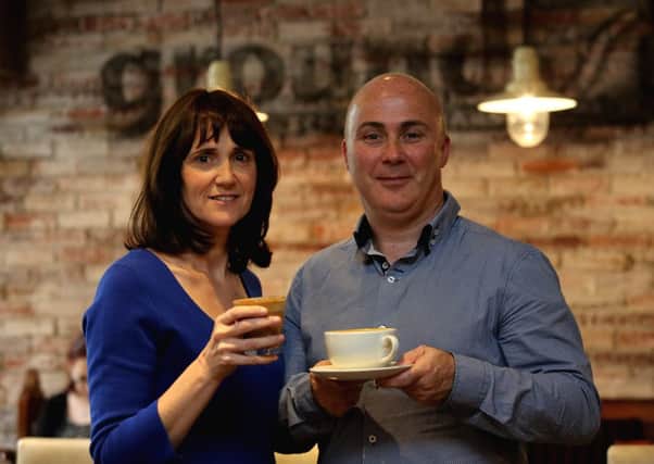 Karen and Darren Gardiner of Ground Espresso Bars will create 15 new jobs in Newtownabbey when they open a new outlet in Abbeycentre early next year. INNT 40-599CON