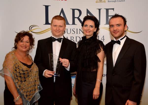 Business Person of the Year at the 2014 Larne Business Awards, Steven Wier. INLT 39-177-GR