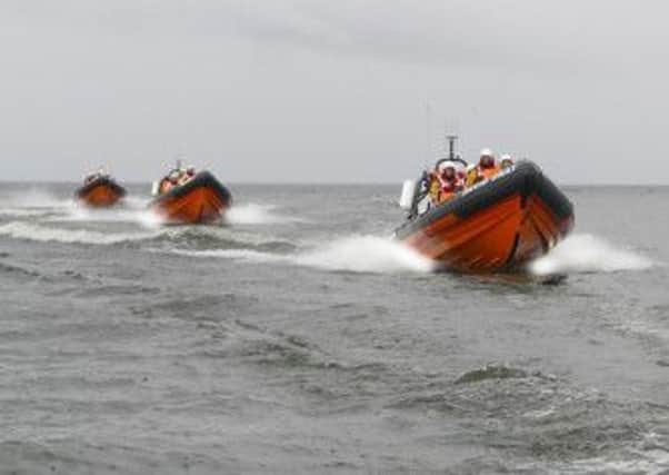 Kinnego, Ardboe and Antrim crews of Lough Neagh Rescue